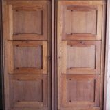 Pair of twin secretary cabinets