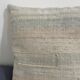 Handmade cushion in vintage fabric, Kilim style.