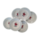 Assiettes creuses anciennes X6 modèle "René" de la manufacture française de Digoin