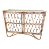 Rattan storage unit