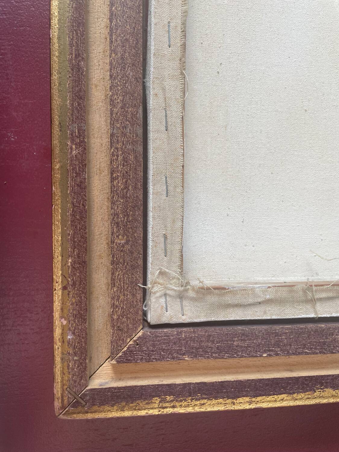 Large framed flower painting