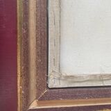 Large framed flower painting