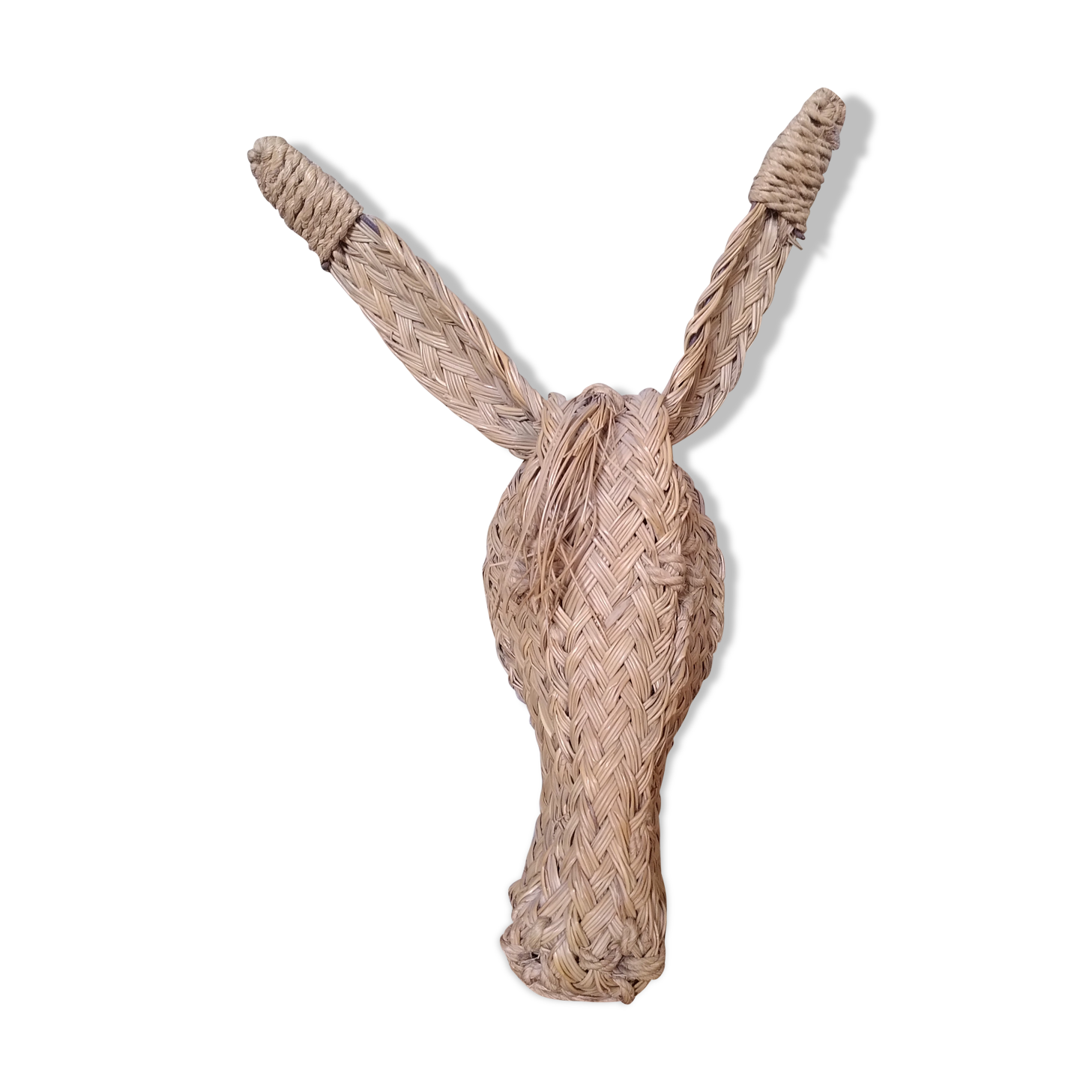 Horse woven straw mask