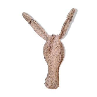 Masque en paille tressée cheval