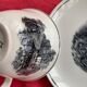 Coffee service keraluX boch Freres Belgium peasant scenes art deco