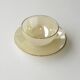 Iridescent Opaline Coffee Service Color – 6 Cups and 6 Under Cups Mod. Harlequin