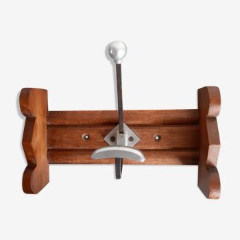 Art Deco double coat rack