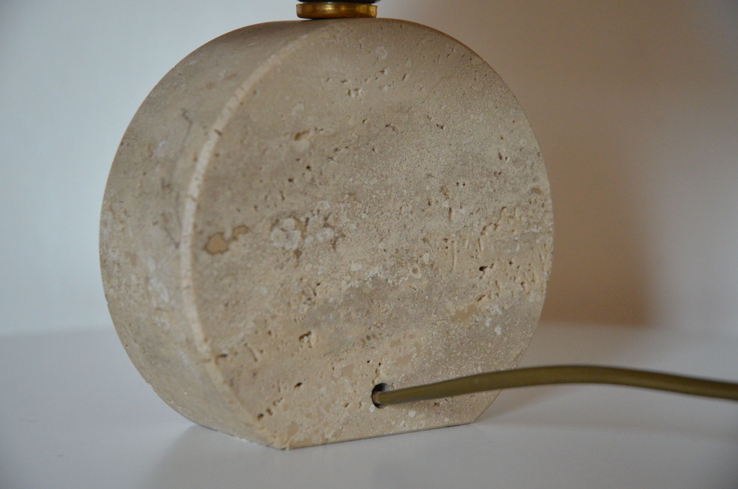 Travertine bedside lamp