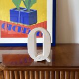 Space age Q letter shaped ceramic vase, Marcel Radureau France 1970