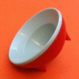 Lot of 3 vintage coquetiers shape "saucer" 60s
