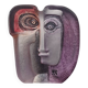 Mats jonasson målerås - glass sculpture / mask "mio" - signed -