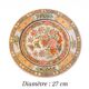 Vintage handmade Japanese porcelain plate decorated by hand.