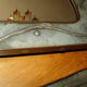 Pair of mirrors around 1950 in Tin and copper 28x35cm