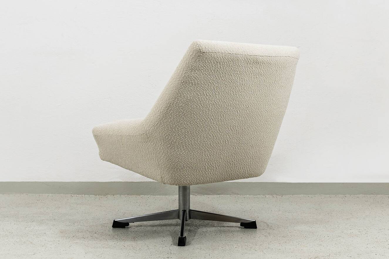 Fauteuil pivotant vintage, allemand, années 1970