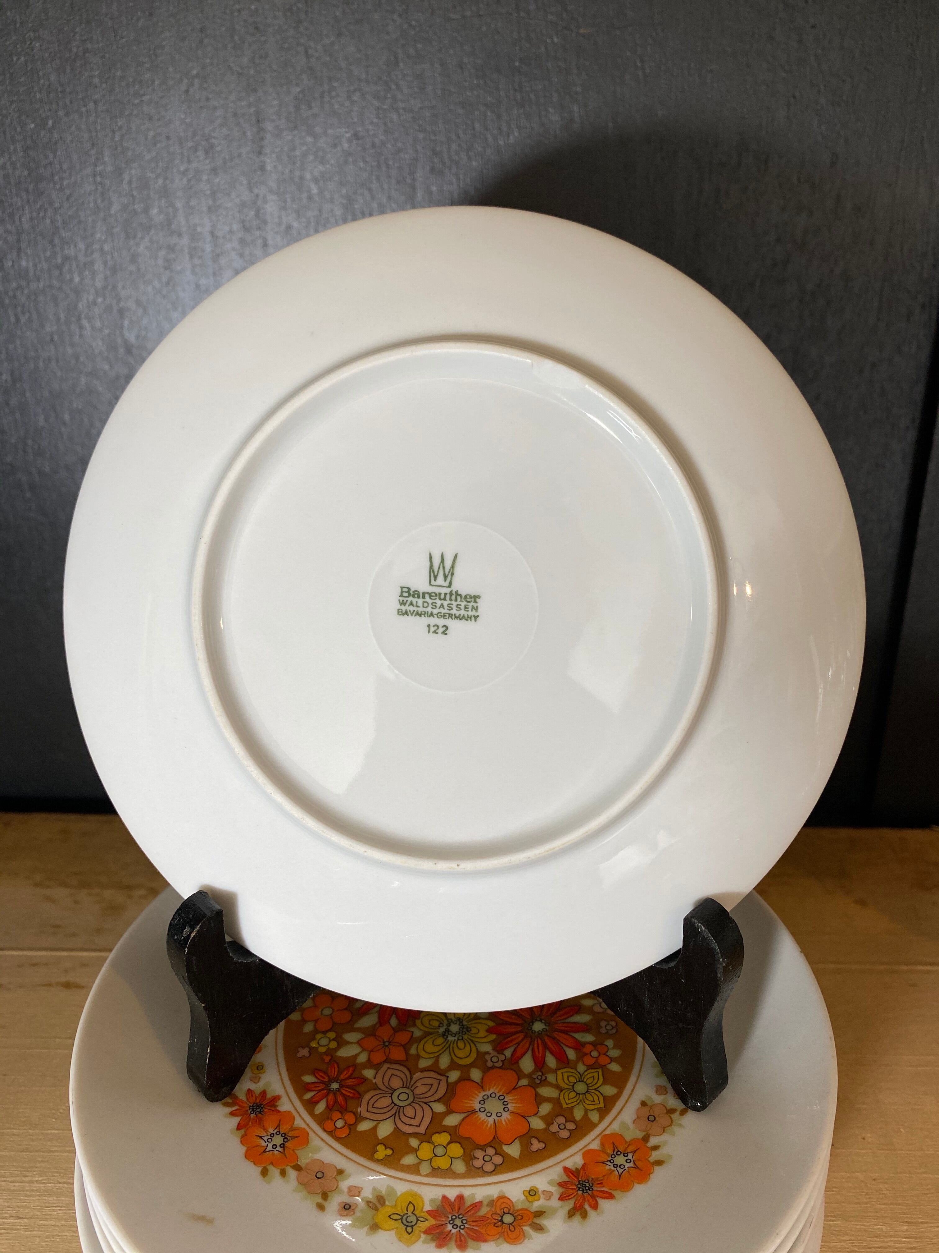 Seventies dessert plates