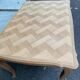 Louis XV extendable dining table, 20th century, renovated in solid oak, 245cm