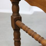 Chaises médiévales vintage en chêne, lot de 4