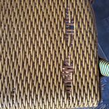 Paire de fauteuils en rotin