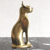 Chat egyptien en laiton