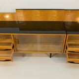 Ensemble modulaire de table, table de nuit et commode par M. Pozar, années 1960
