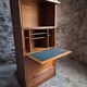 French modular secretary in oak with display case, 1950s.