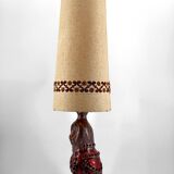 Important ceramic lamp / floor lamp, Owl, by Walter Gerhards