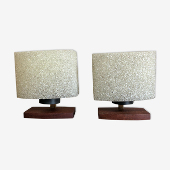 Paire de lampes de chevet scandinaves 1960