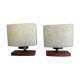 Pair of Scandinavian bedside lamps 1960