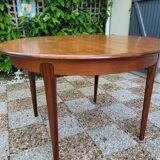 Scandinavian design round table in teak