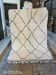 Authentique tapis berbère marocain écru et noir 3*2m