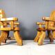 Vintage brutalist armchair, 1960s