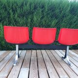 70s waiting room bench