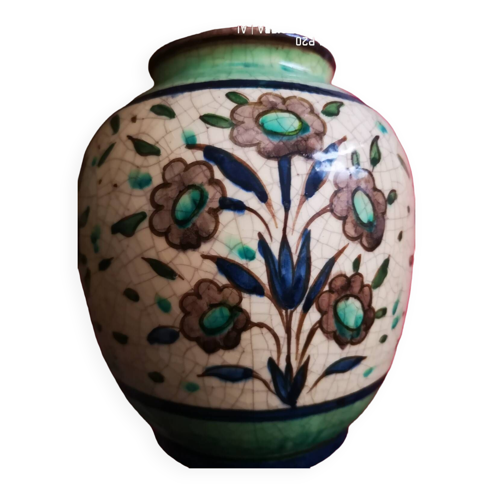 Ceramic vase signed LACHENAL ArtDeco period