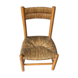 Wooden and straw doll chair child chair