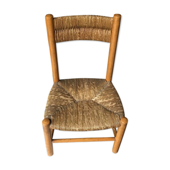 Wooden and straw doll chair child chair