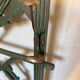 Art Deco coat rack in green patinated wood