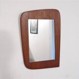 Vintage Scandinavian teak mirror 1960