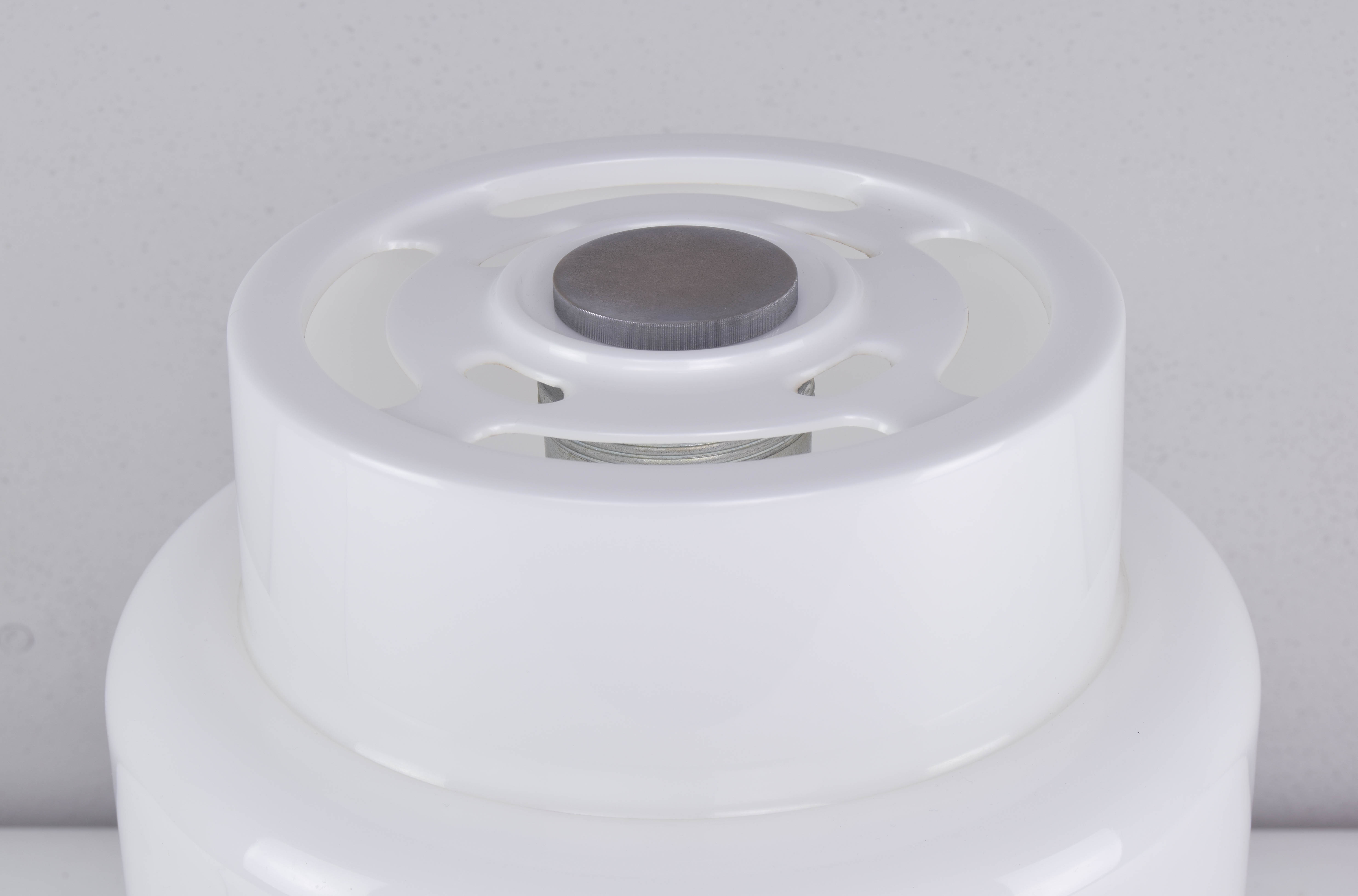 Codialpo Mid-Century Modern Black and White Lucite Seta Table Lamp, Spain, 1970