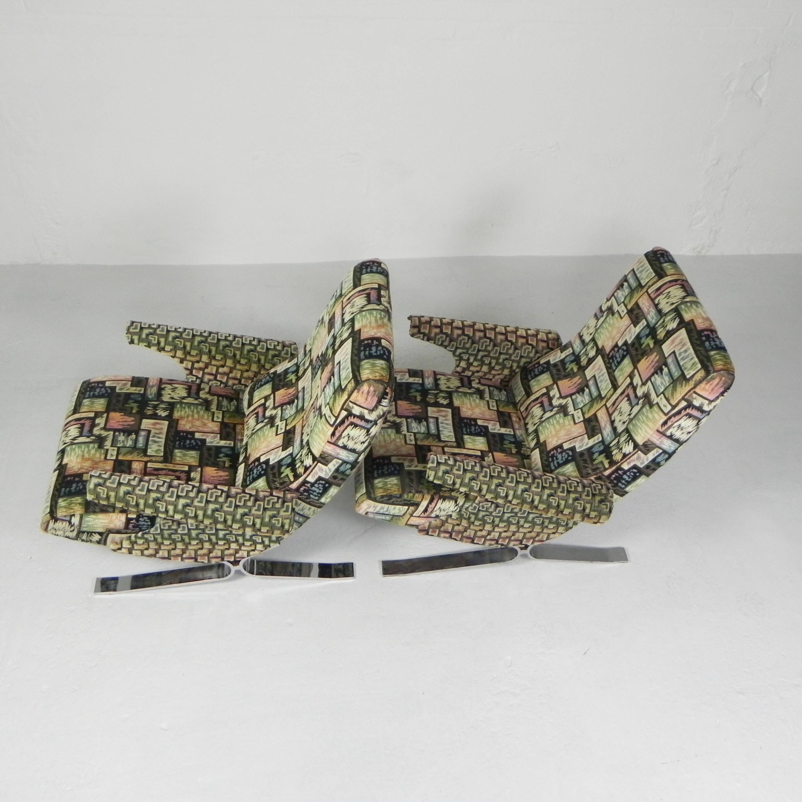 Set of 2 armchairs, Copenhagen model, Francois Letourneur, 1960s