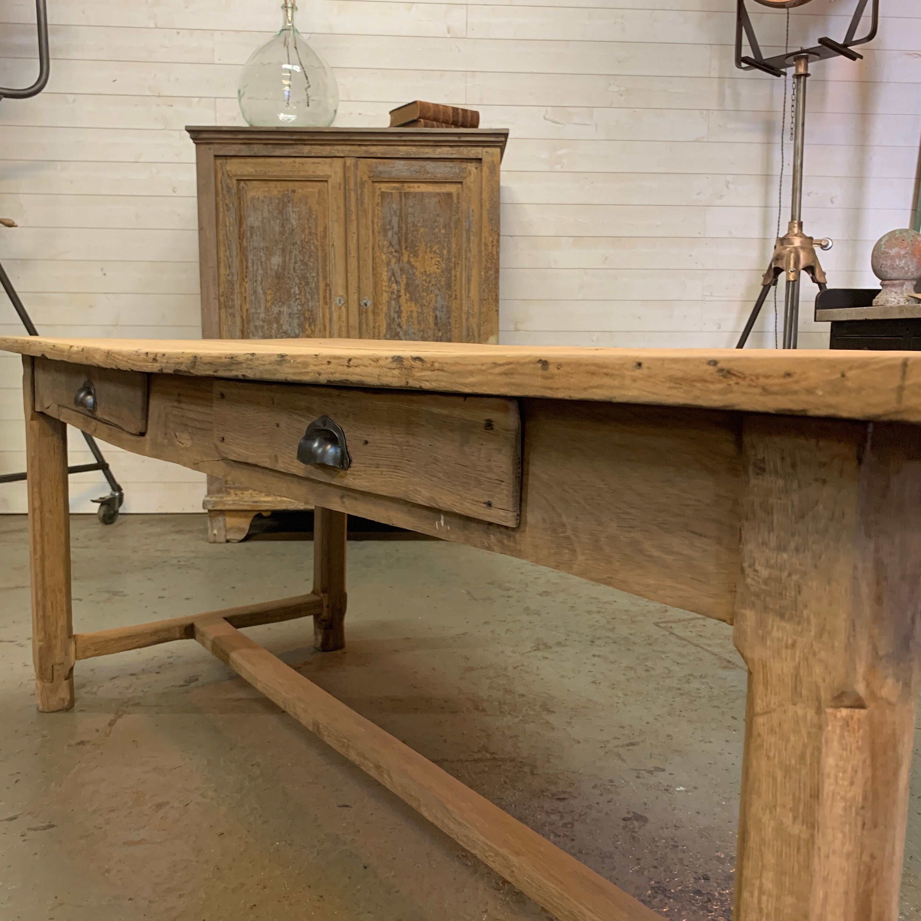 Walnut farmhouse table 1920