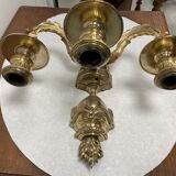 Wall light in gilded bronze