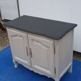 Sideboard style Louis XV light gray