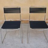 Black vintage scoubidou chair