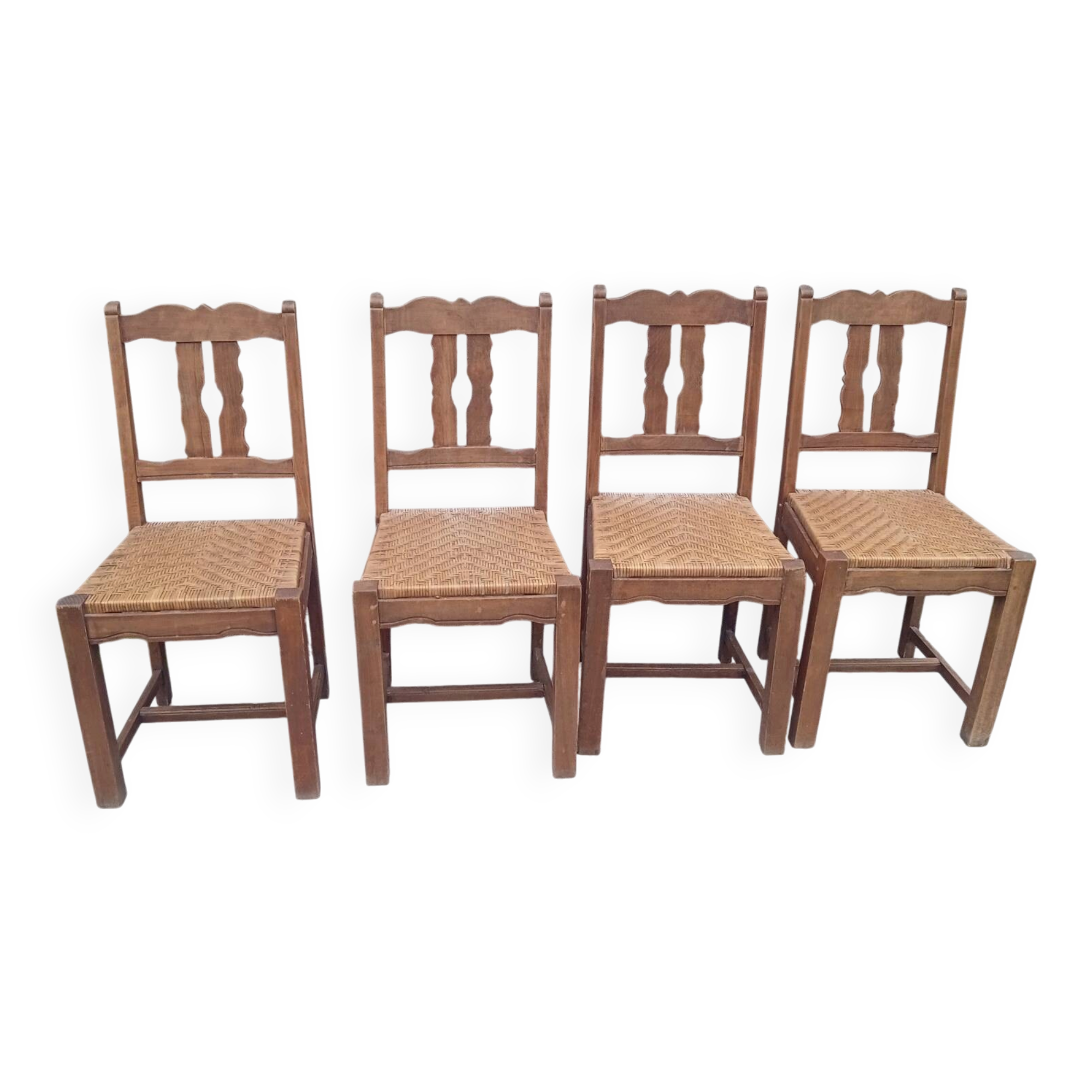 4 oak chairs