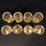 8 old liquor glasses