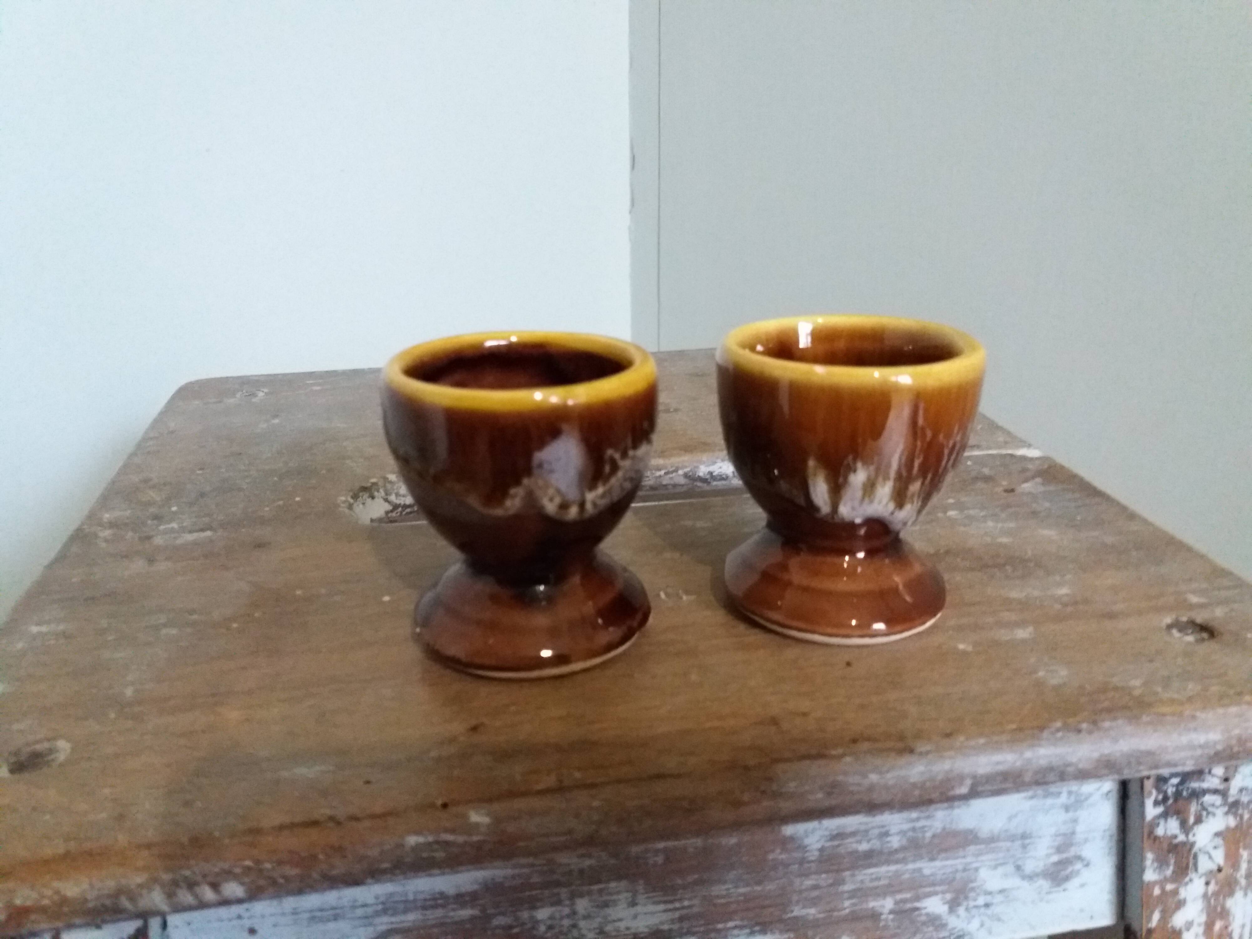 Coquetiers céramique flammée