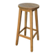 Antique solid wood bar stool – 6.612 kg – 1970s