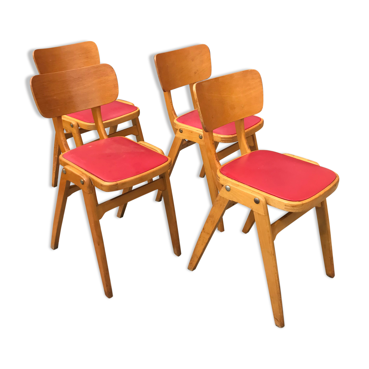 Red centa chairs