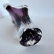 Handmade vintage Murano glass vase in mid-century modern style