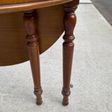 90cm Solid Wood Half Moon Folding Round Table